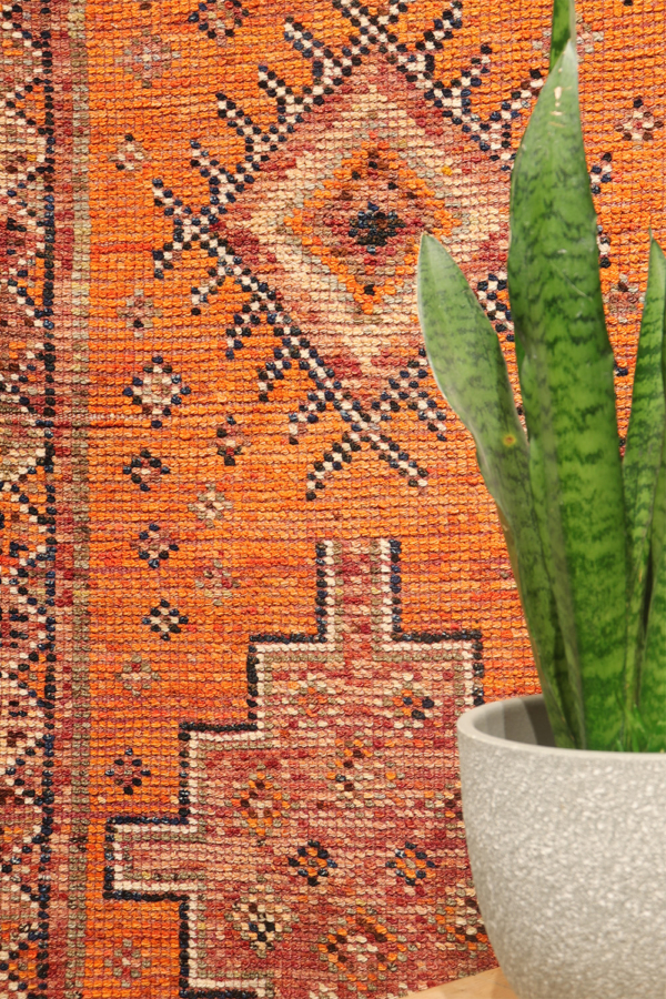 Alfombra pasillera Herki vintage, Irak. 289x76 cms - Imagen 3