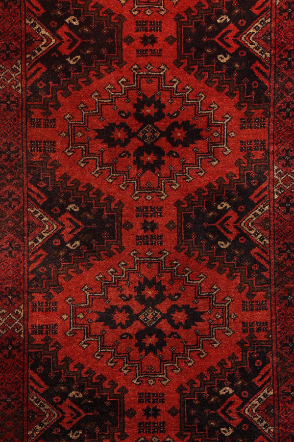 Alfombra pasillera vintage turkomana. 277x85 cms - Imagen 4