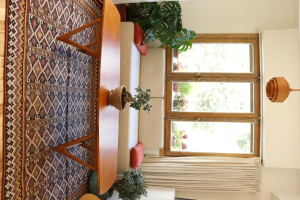 Kilim semi-antiguo árabe de Shiraz, Irán. 250x162 cms - Imagen 7