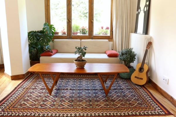 Kilim semi-antiguo árabe de Shiraz, Irán. 250x162 cms - Imagen 5