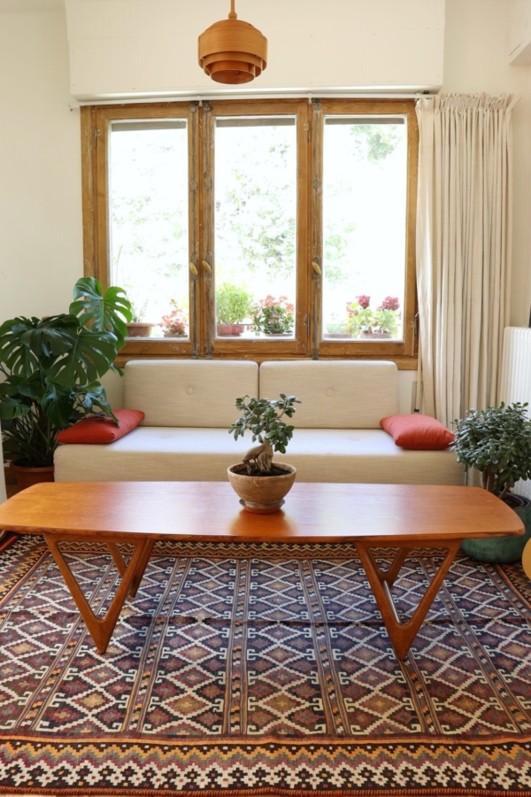 Kilim semi-antiguo árabe de Shiraz, Irán. 250x162 cms - Imagen 4
