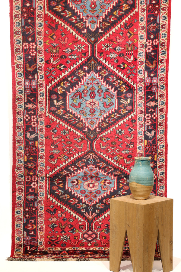 Vintage Shiraz runner from Iran. 288x106 cms