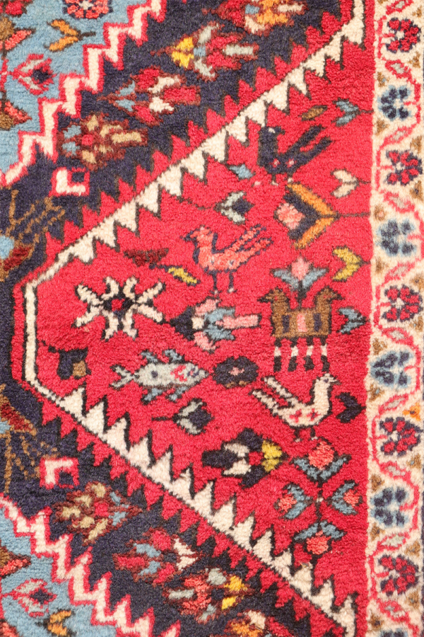 Vintage Shiraz runner from Iran. 288x106 cms - Image 5
