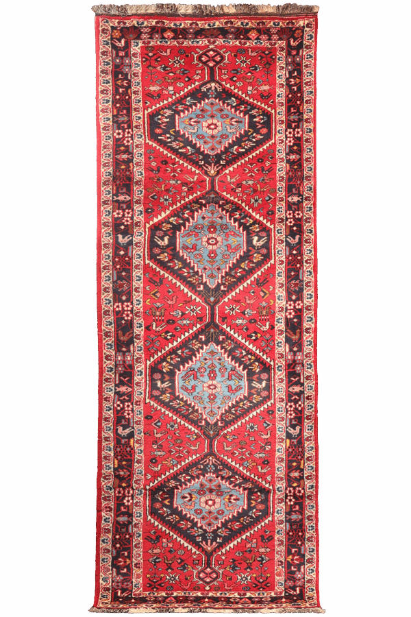 Vintage Shiraz runner from Iran. 288x106 cms - Image 9