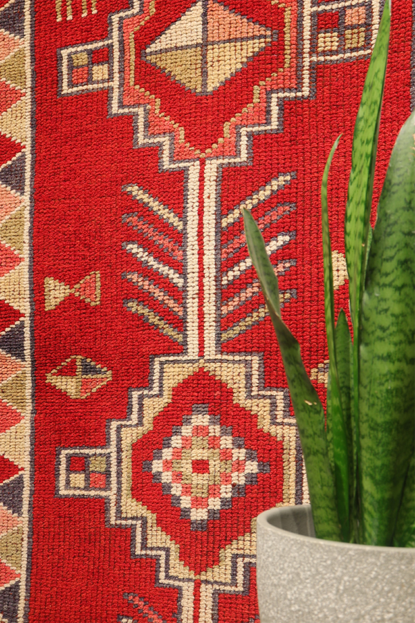 Alfombra de pasillo vintage kurda Herki, Irak. 408x80 cms - Imagen 3