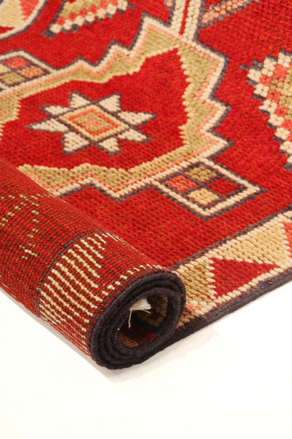 Alfombra de pasillo vintage kurda Herki, Irak. 408x80 cms - Imagen 9