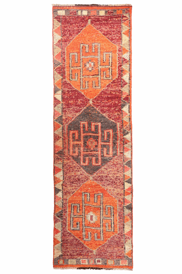Vintage Kurdish Herki runner from Iraq. 265x80 cms - Image 8