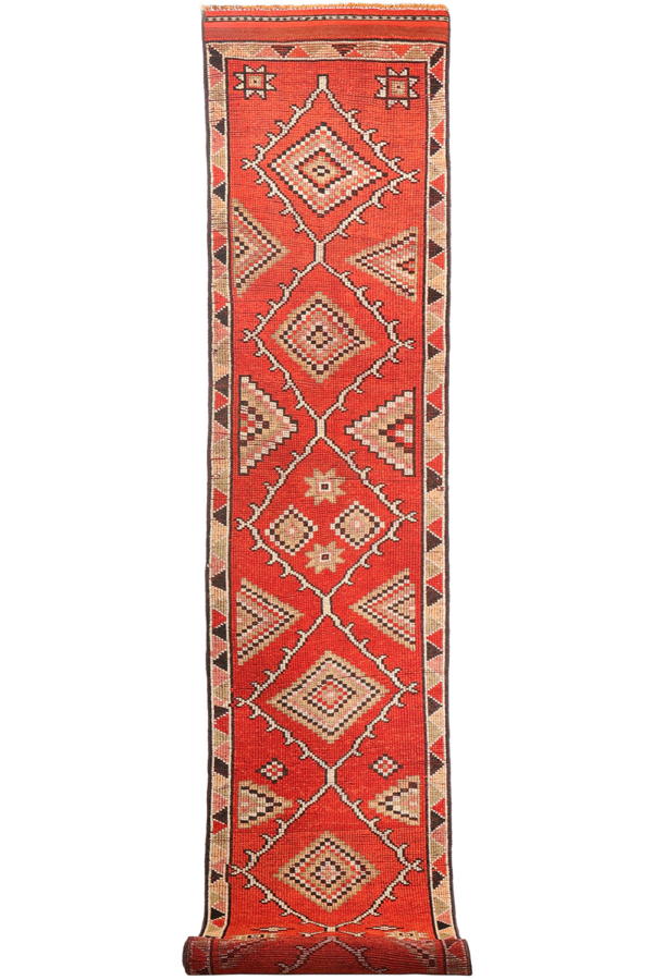 Alfombra de pasillo Herki kurda, Irak. 423x81 cms - Imagen 2