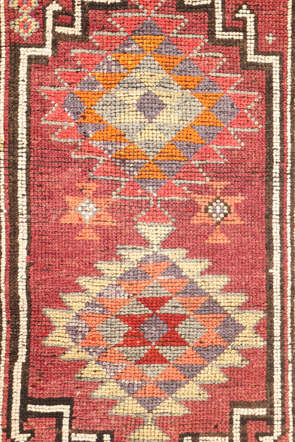 Alfombra pasillera vintage Herki kurda, Irak. 434x82 cms - Imagen 7