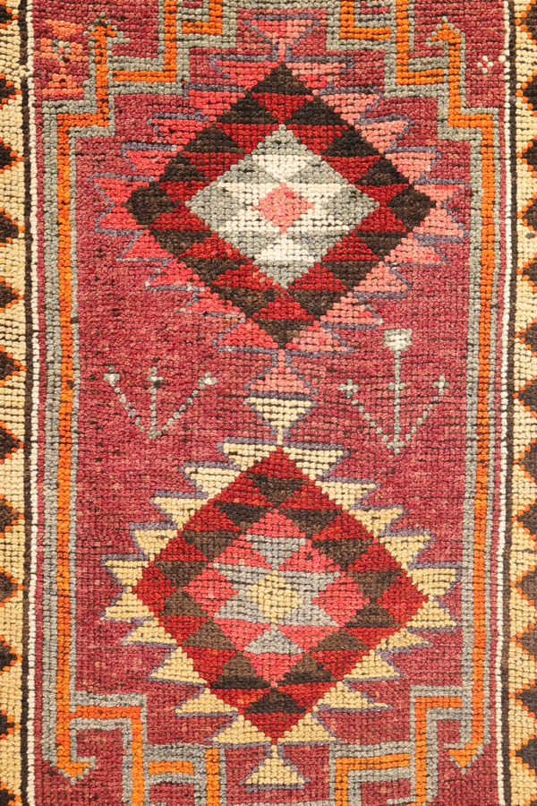 Alfombra pasillera vintage Herki kurda, Irak. 434x82 cms - Imagen 5