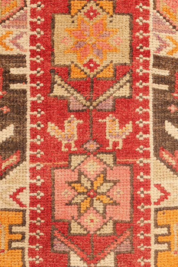 Alfombra pasillera vintage Herki kurda, Irak. 385x73 (81) cms - Imagen 5