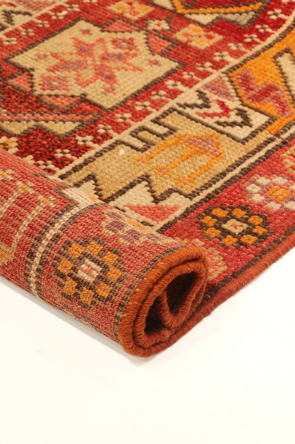 Alfombra pasillera vintage Herki kurda, Irak. 385x73 (81) cms - Imagen 9