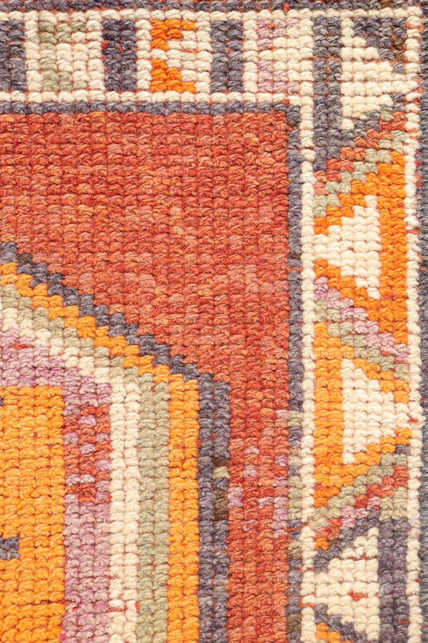 Alfombra pasillera Herki kurda, Irak. 392x73 cms - Imagen 7