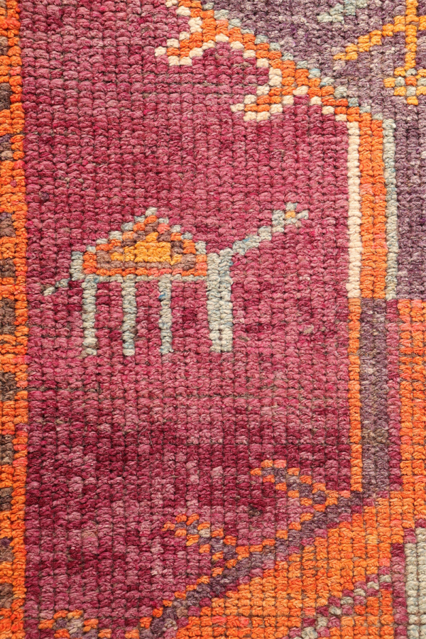 Alfombra pasillera vintage Herki Kurda, Irak. 322x91 cms - Imagen 6