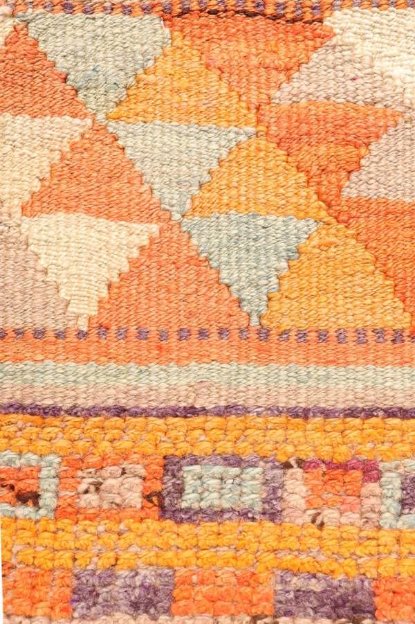 Alfombra pasillera vintage Herki Kurda, Irak. 322x91 cms - Imagen 8