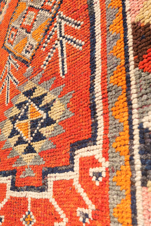 Alfombra de pasillo Herki kurda, Irak. 366x84 cms - Imagen 8