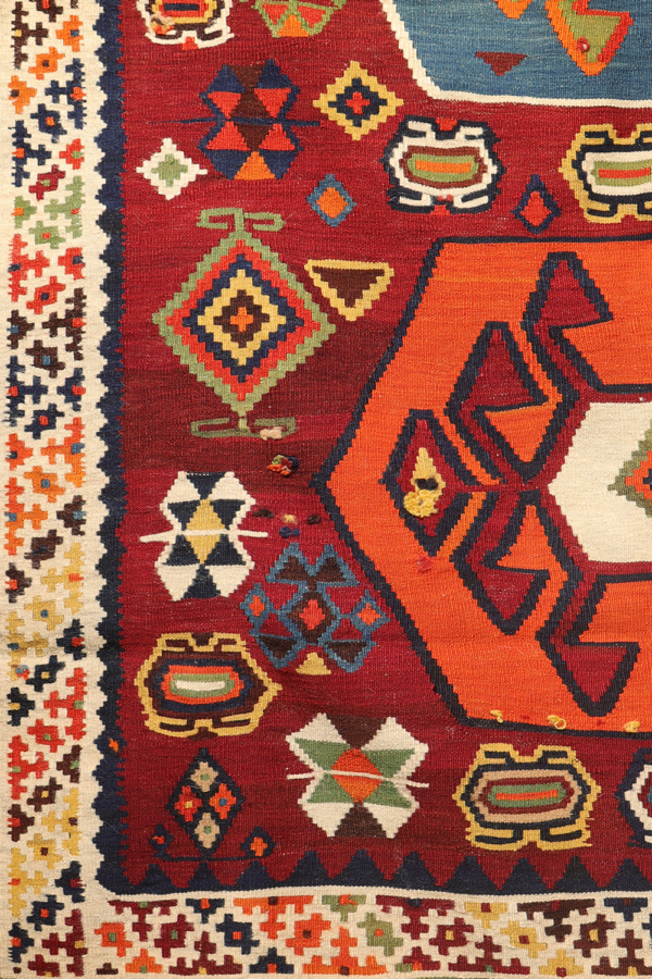Antique Qashqai kilim from Iran. 293x162 cms - Image 6