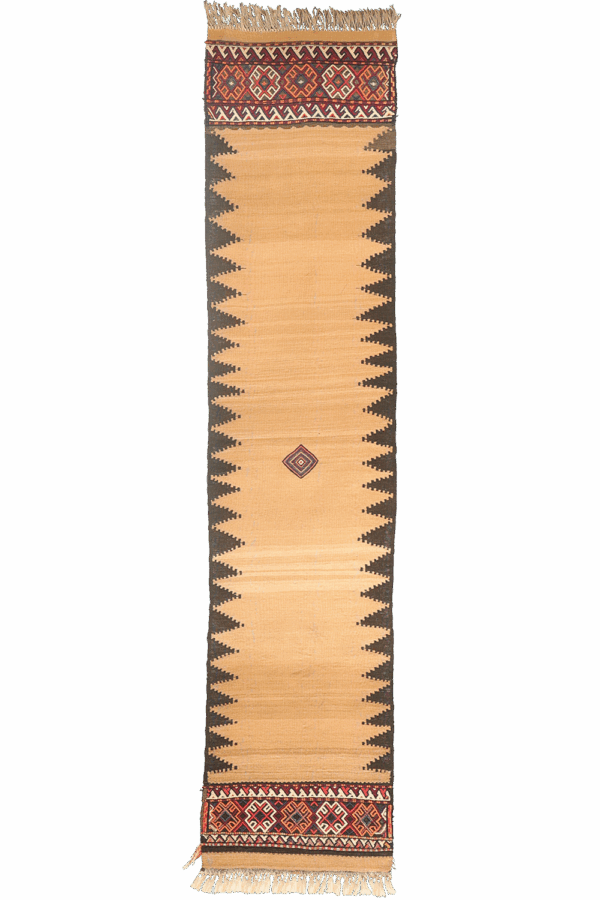Antique Shahsavan sofreh runner from Iran. 263x60 - Image 2