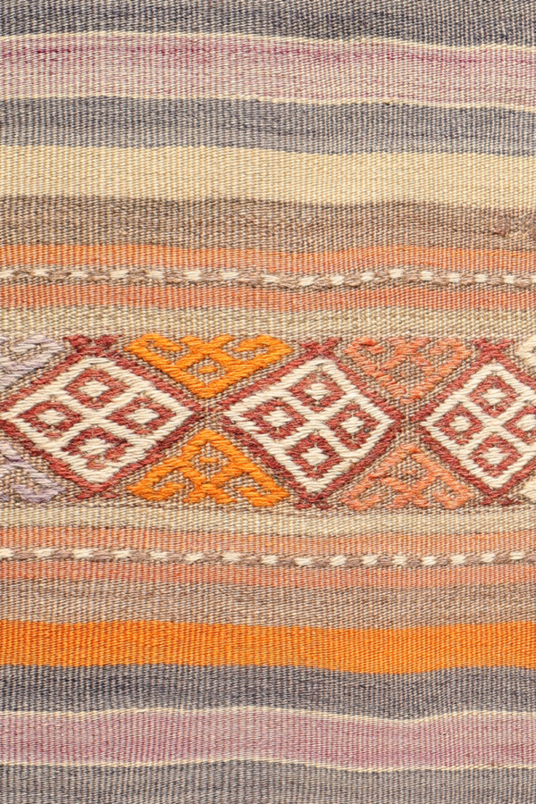 Semi-antique Balikesir kilim from Turkey. 280x72 cms - Image 4