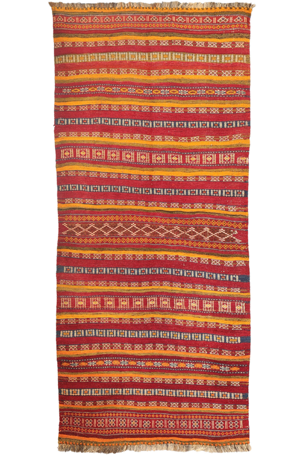 Kilim semi antiguo Shaffi Baluch de Afganistán. 243x110 cms - Imagen 2