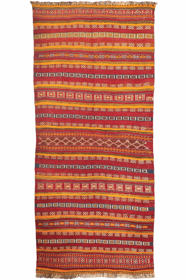 Kilim semi antiguo Shaffi Baluch de Afganistán. 243x110 cms - Imagen 11