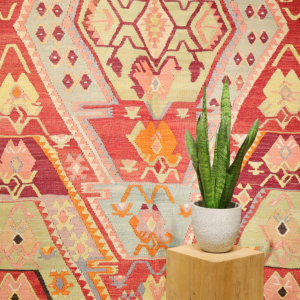 Kilim semi-antiguo de Kandira, Turquía. 298x198 cms