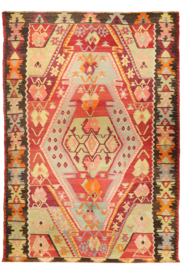Kilim semi-antiguo de Kandira, Turquía. 298x198 cms - Imagen 2