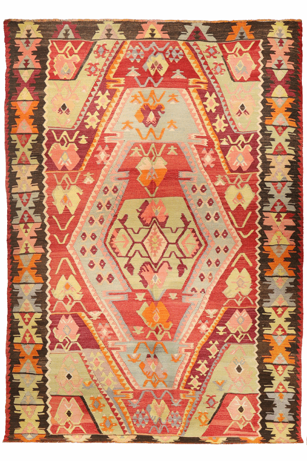 Kilim semi-antiguo de Kandira, Turquía. 298x198 cms - Imagen 9