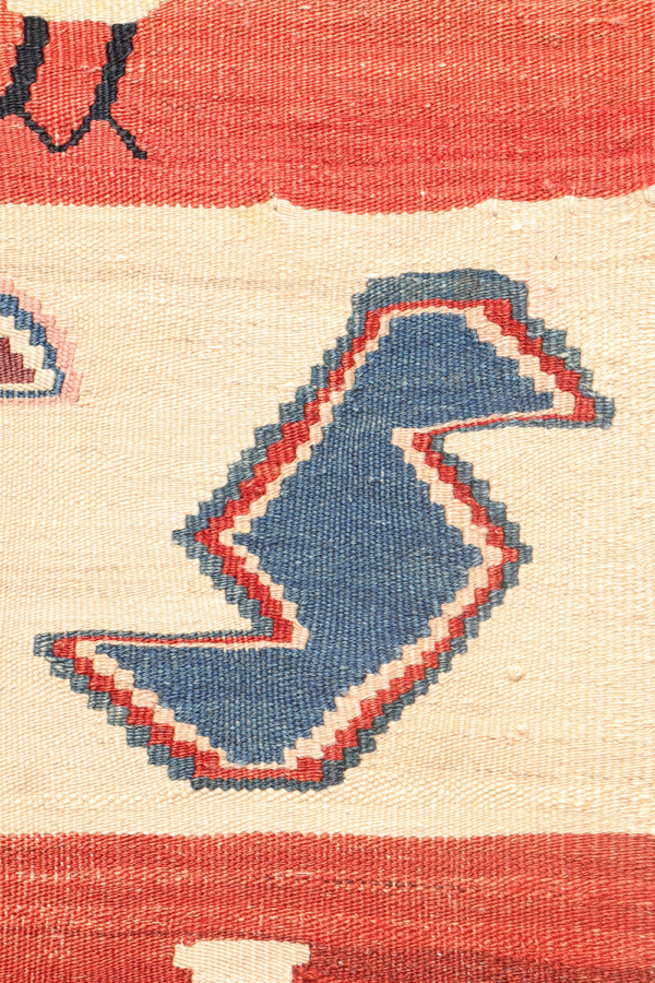Vintage Qashqai kilim from Iran. 289x105 cms - Image 6
