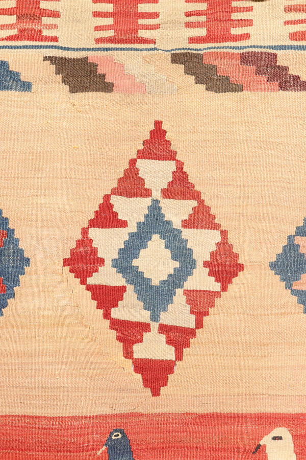 Vintage Qashqai kilim from Iran. 289x105 cms - Image 7