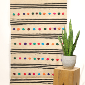 Vintage Qashqai kilim runner from Iran. 346x83 cms