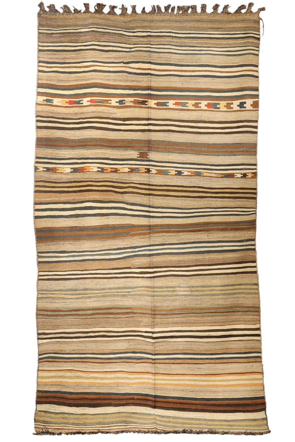 Antique Qashqai kilim from Iran. 288x158 - Image 2