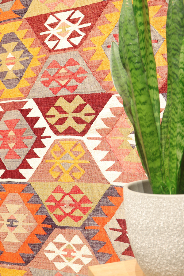 Kilim vintage de Tavas, Turquía. 285x183 cms - Imagen 3