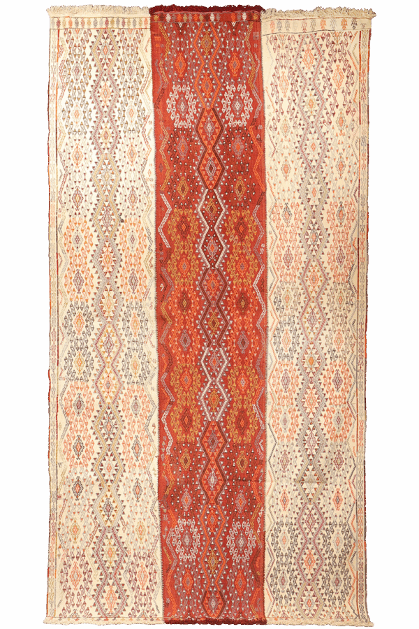 Kilim semi antiguo de Elbistan, Turquía. 298x150 cms - Imagen 10