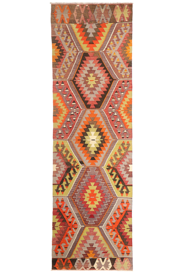kilim semi antiguo de pasillo de Salihi, Turquía. 292x87 cms - Imagen 2