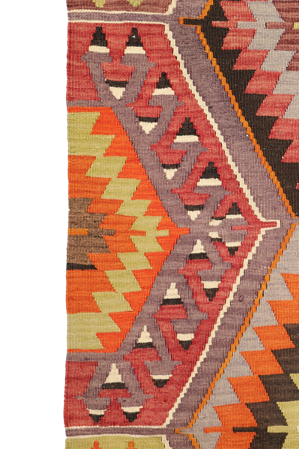 kilim semi antiguo de pasillo de Salihi, Turquía. 292x87 cms - Imagen 7