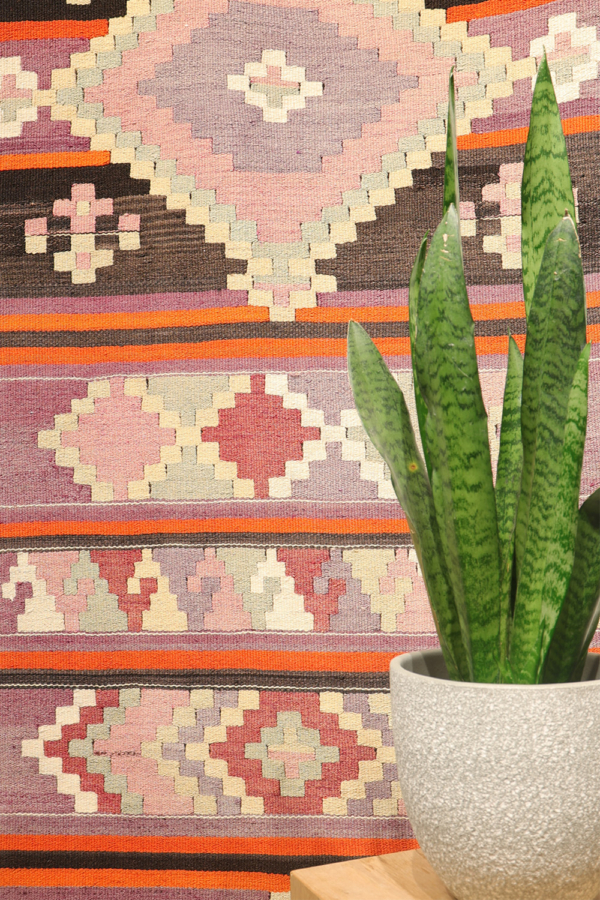 Kilim vintage de pasillo de Acipayam, Turquía. 305x84 cms - Imagen 3