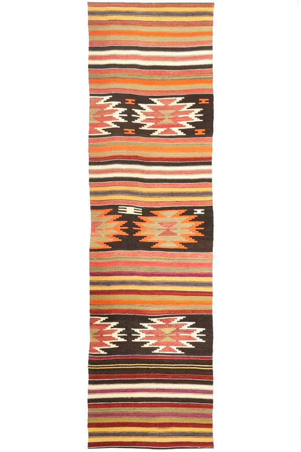 Vintage Acipayam kilim runner from Turkey. 243x70 cms - Image 2