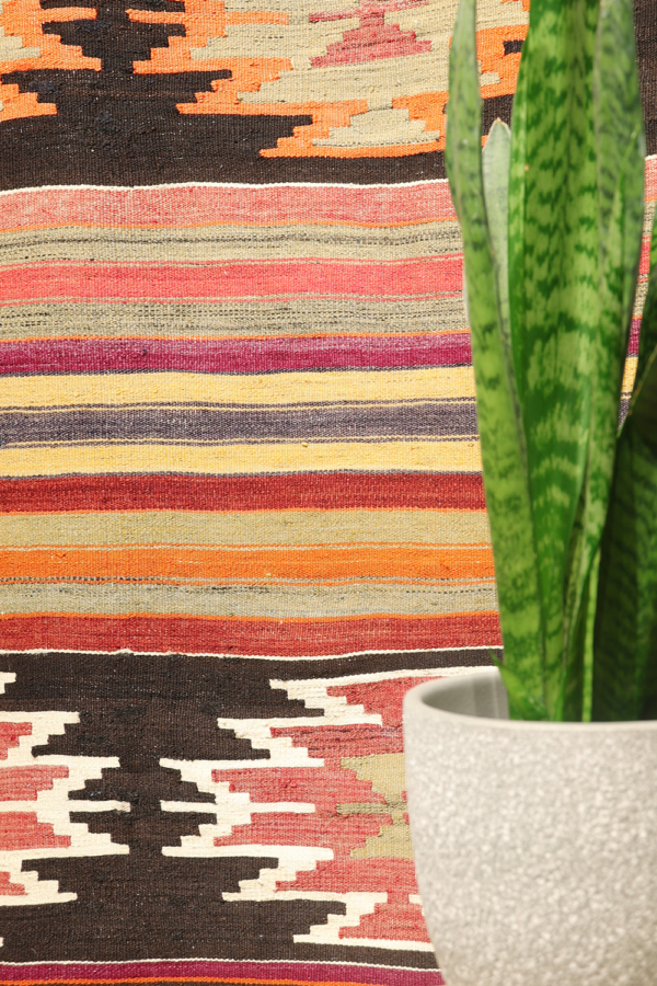 Vintage Acipayam kilim runner from Turkey. 243x70 cms - Image 3