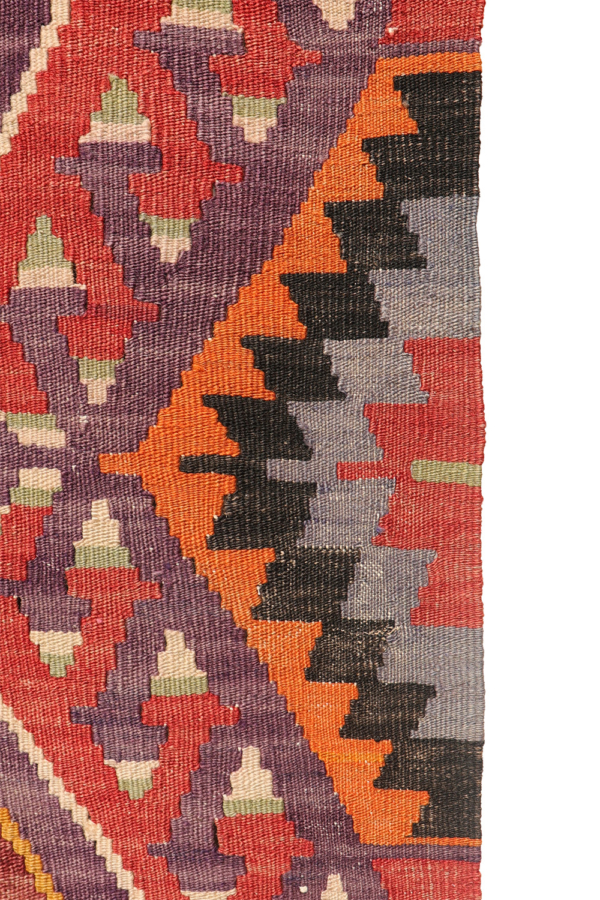 Semi-antique Salihi kilim runner from Turkey. 267x82 cms - Image 7