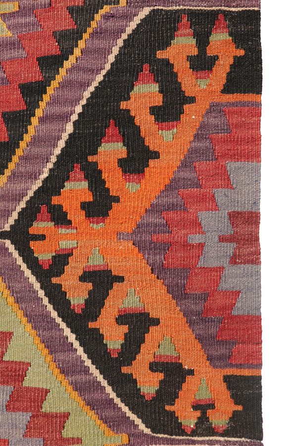 Semi-antique Salihi kilim runner from Turkey. 267x82 cms - Image 9