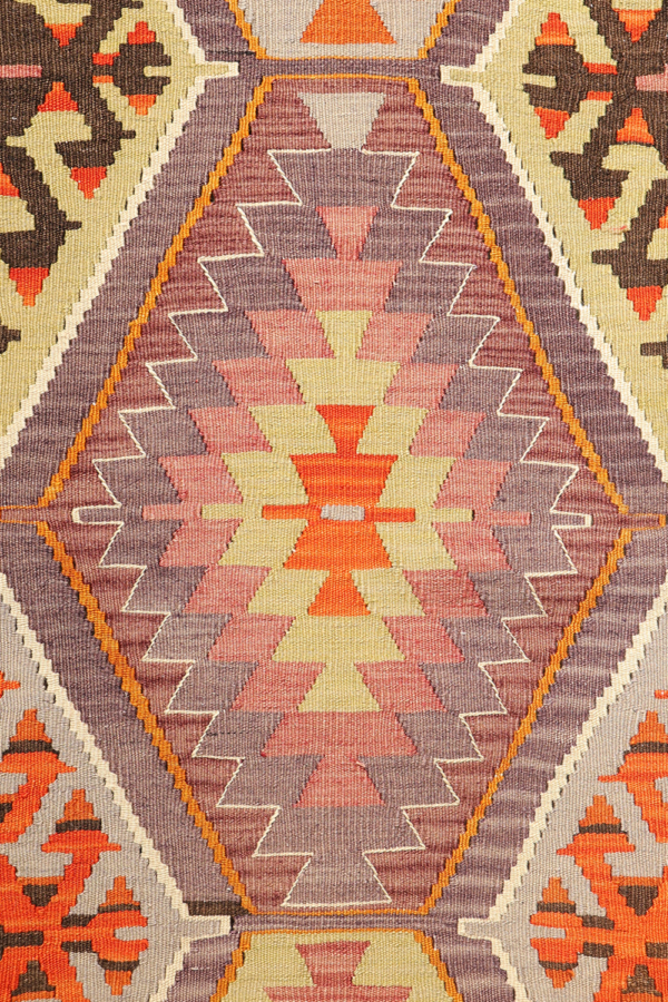 Kilim semi antiguo de Salihi, Turquía. 296x85 cms - Imagen 6