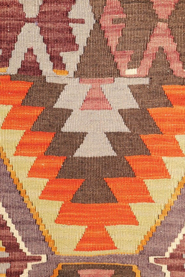 Kilim semi antiguo de Salihi, Turquía. 296x85 cms - Imagen 7