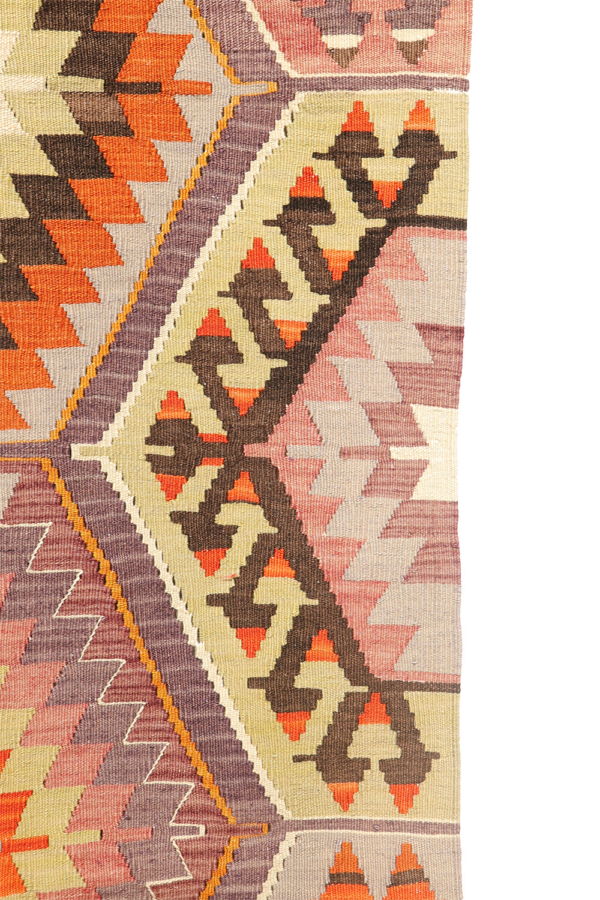 Kilim semi antiguo de Salihi, Turquía. 296x85 cms - Imagen 8