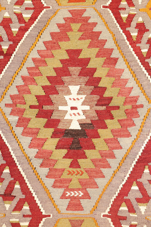 Kilim semi-antiguo de Salihli, Turquía. 292x85 cms - Imagen 5