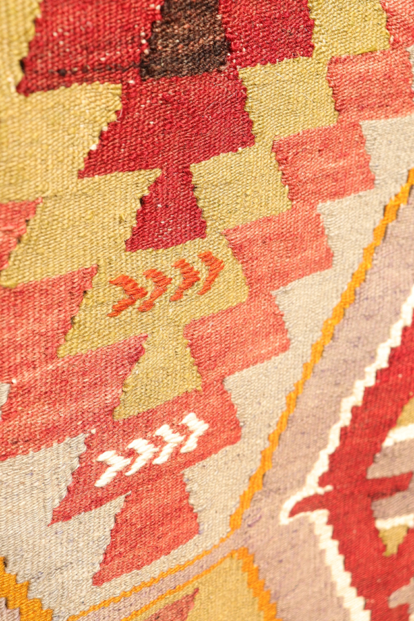 Kilim semi-antiguo de Salihli, Turquía. 292x85 cms - Imagen 6