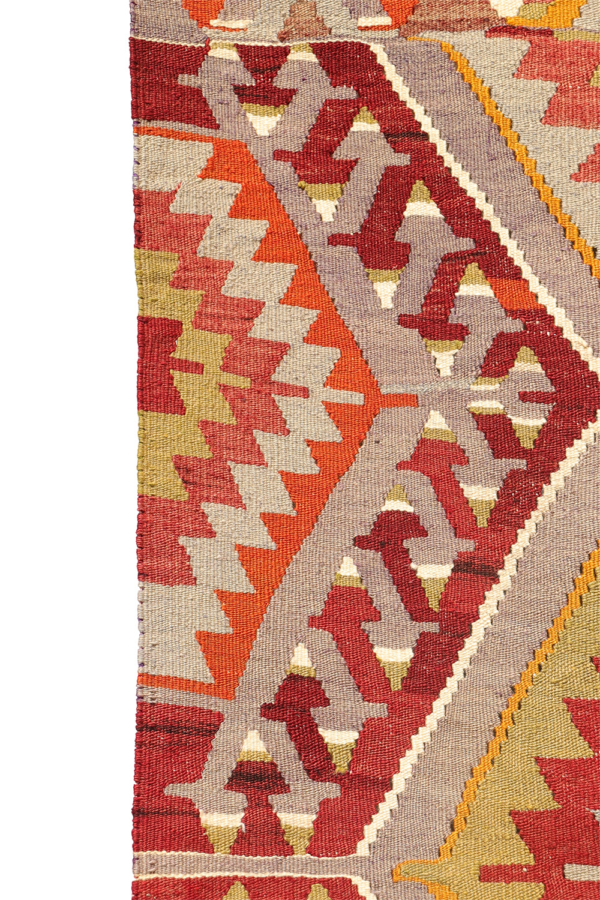 Kilim semi-antiguo de Salihli, Turquía. 292x85 cms - Imagen 7