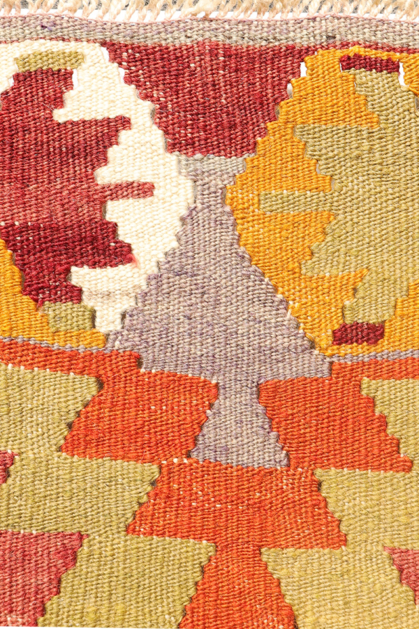 Kilim semi-antiguo de Salihli, Turquía. 292x85 cms - Imagen 9
