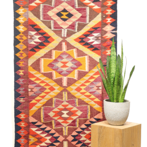 Vintage Herki Kurdish runner from Iraq. 270x88 cms