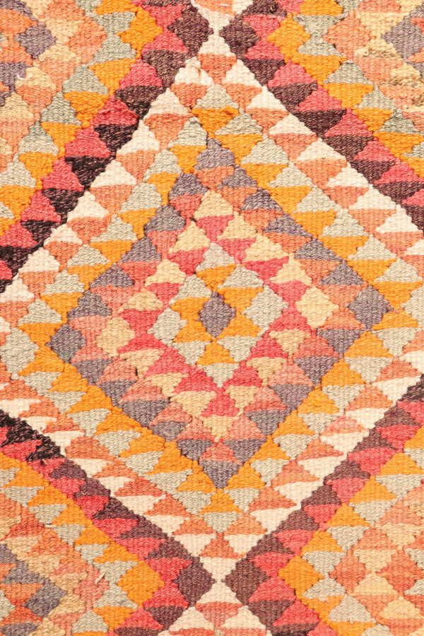 Kilim vintage de pasillo Herki kurdo de Iraq. 340x95 cms - Imagen 4
